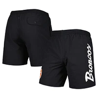 Men's Mitchell & Ness Black Denver Broncos Team Essentials Nylon Shorts