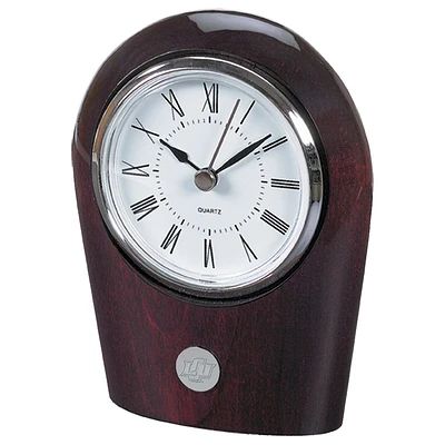 Silver Lubbock Christian Chaparral Palm Clock