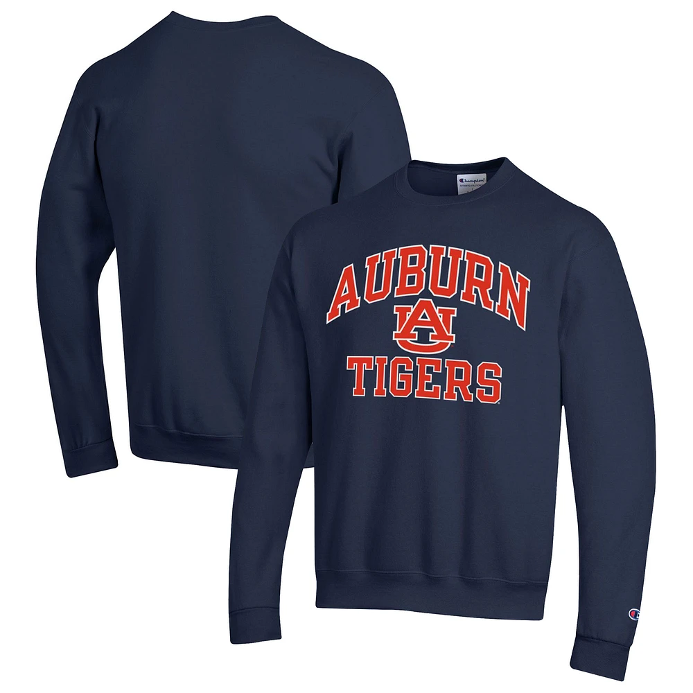 Men's Champion Navy Auburn Tigers High Motor Pullover Sweatshirt