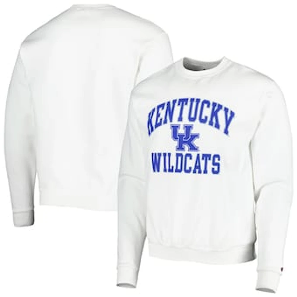 Men's Champion White Kentucky Wildcats High Motor Pullover Sweatshirt