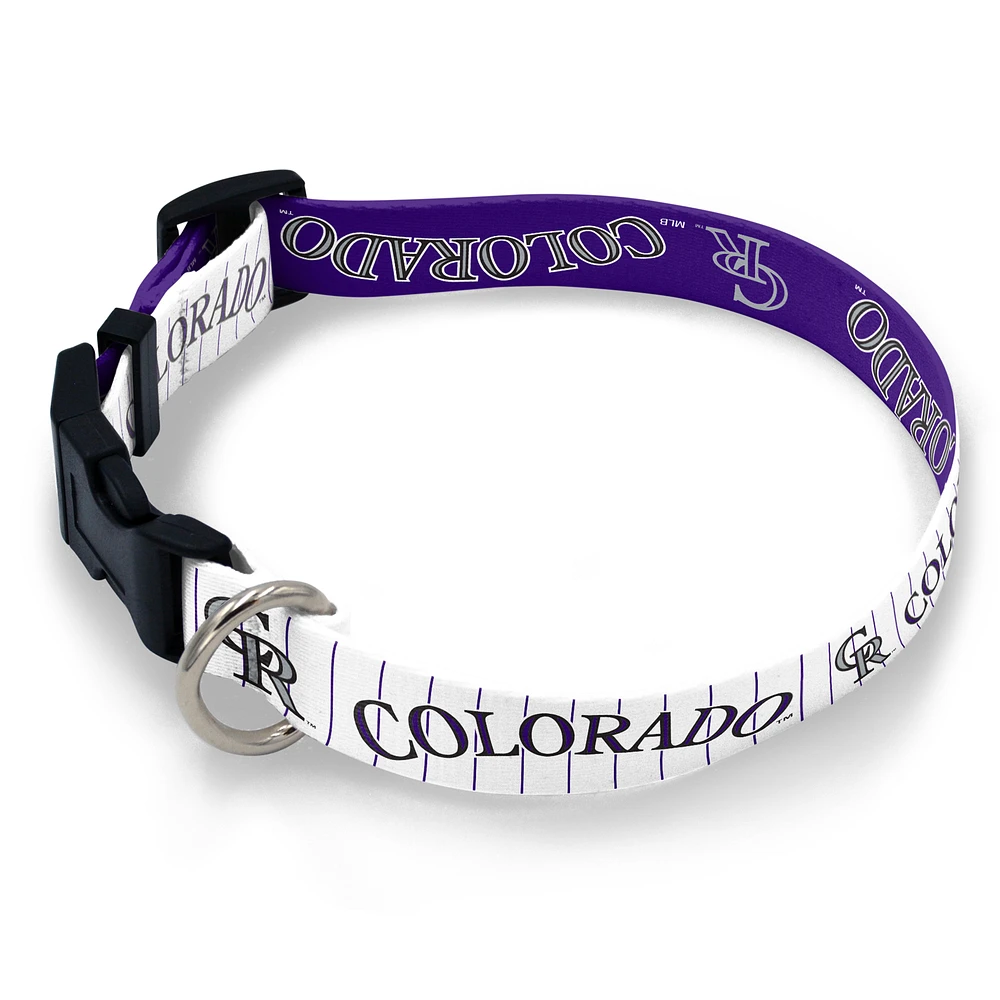 WinCraft Colorado Rockies Medium Adjustable Pet Collar