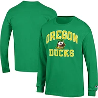 Men's Champion Green Oregon Ducks High Motor Long Sleeve T-Shirt