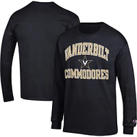 Men's Champion Black Vanderbilt Commodores High Motor Long Sleeve T-Shirt