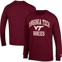 Men's Champion Maroon Virginia Tech Hokies High Motor Long Sleeve T-Shirt