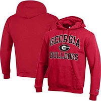 Men's Champion Red Georgia Bulldogs High Motor Pullover Hoodie