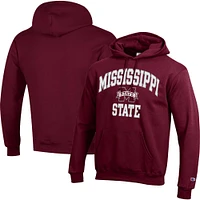 Men's Champion Maroon Mississippi State Bulldogs High Motor Pullover Hoodie