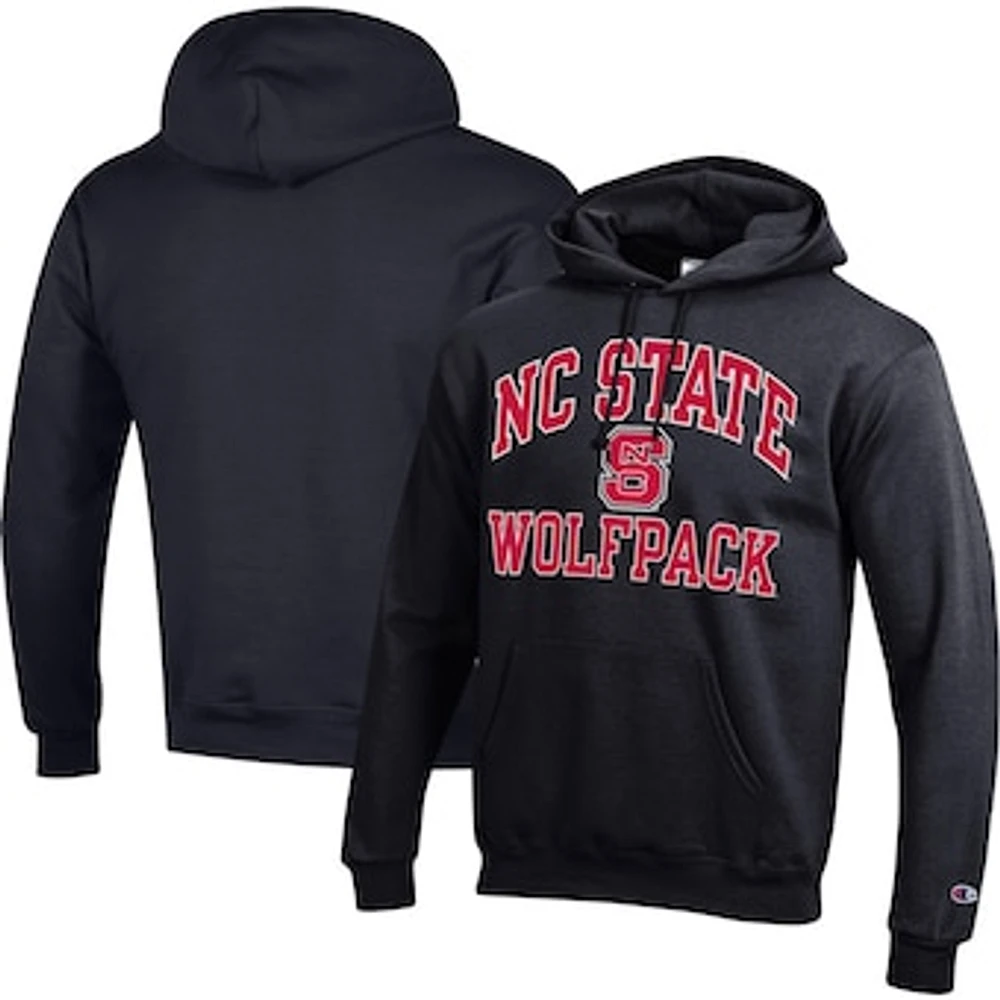 Men's Champion Black NC State Wolfpack High Motor Pullover Hoodie