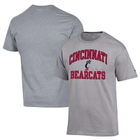 Men's Champion Heather Gray Cincinnati Bearcats High Motor T-Shirt