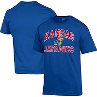 Men's Champion Royal Kansas Jayhawks High Motor T-Shirt