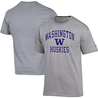 Men's Champion Heather Gray Washington Huskies High Motor T-Shirt