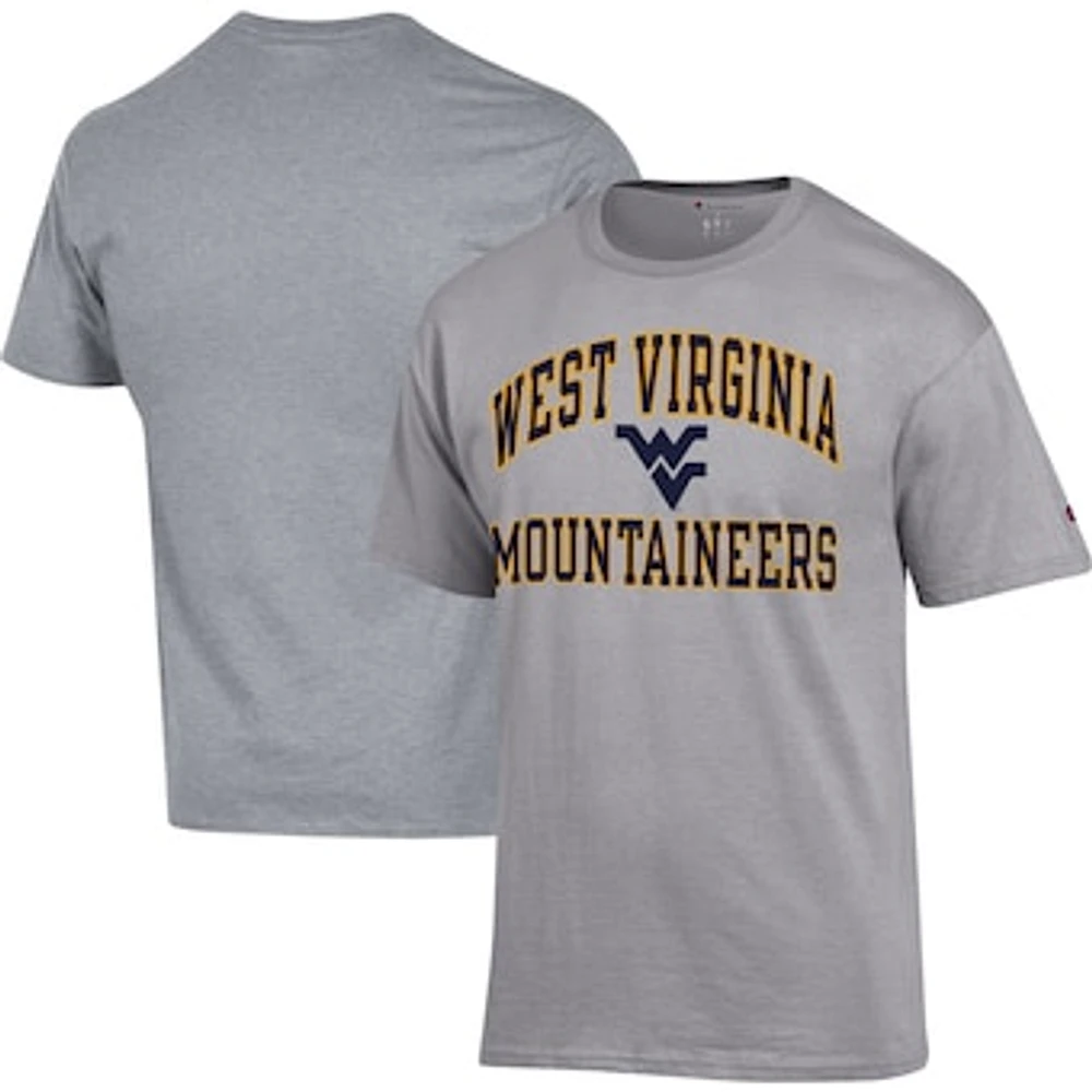 Men's Champion Heather Gray West Virginia Mountaineers High Motor T-Shirt