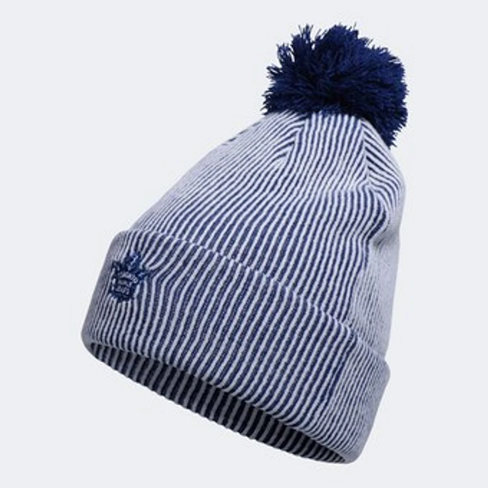 Men's adidas Blue Toronto Maple Leafs Stripe - Cuffed Knit Hat