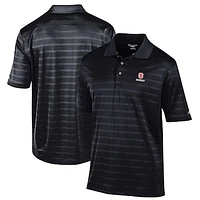Men's Champion Black Bradley Braves Textured Solid Polo