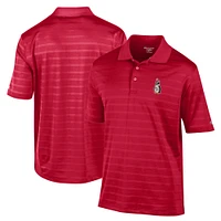 Men's Champion Red Youngstown State Penguins Textured Solid Polo