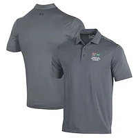 Men's Under Armour Gray Hobart & William Smith Colleges Performance Polo
