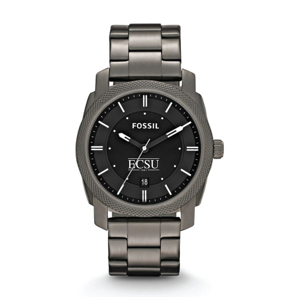 Fossil ECSU Vikings Machine Smoke Stainless Steel Watch
