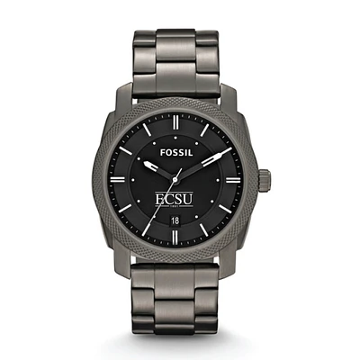 Fossil ECSU Vikings Machine Smoke Stainless Steel Watch
