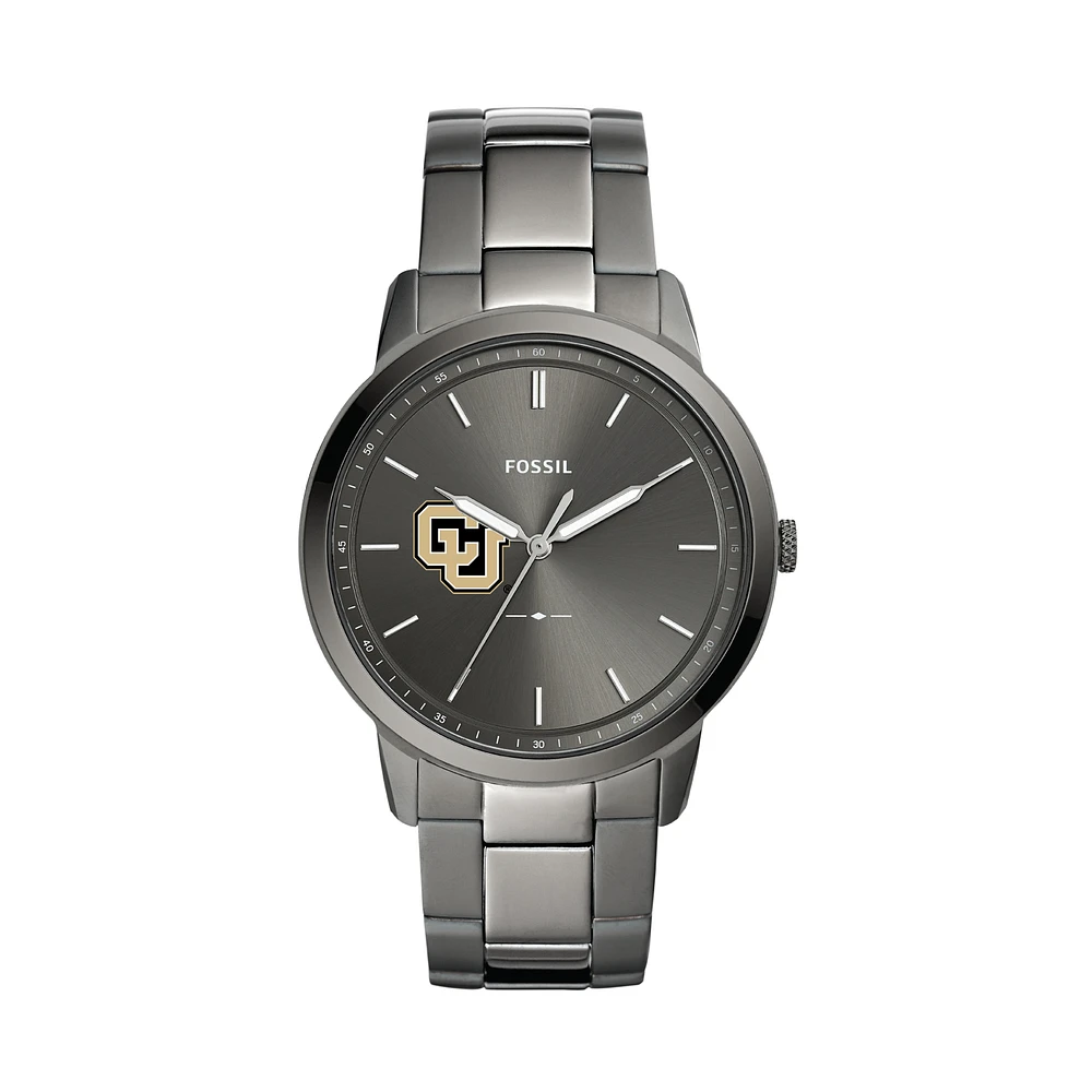 Fossil CU Denver Lynx The Minimalist Three-Hand Smoke Watch