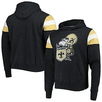 Men's '47 Black New Orleans Saints Legacy Premier Nico Pullover Hoodie