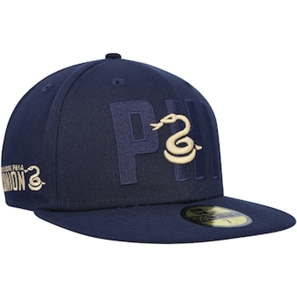 Men's New Era Navy Philadelphia Union Kick Off 59FIFTY Fitted Hat