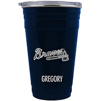 Atlanta Braves Team Logo 22oz. Personalized Tailgater Travel Tumbler