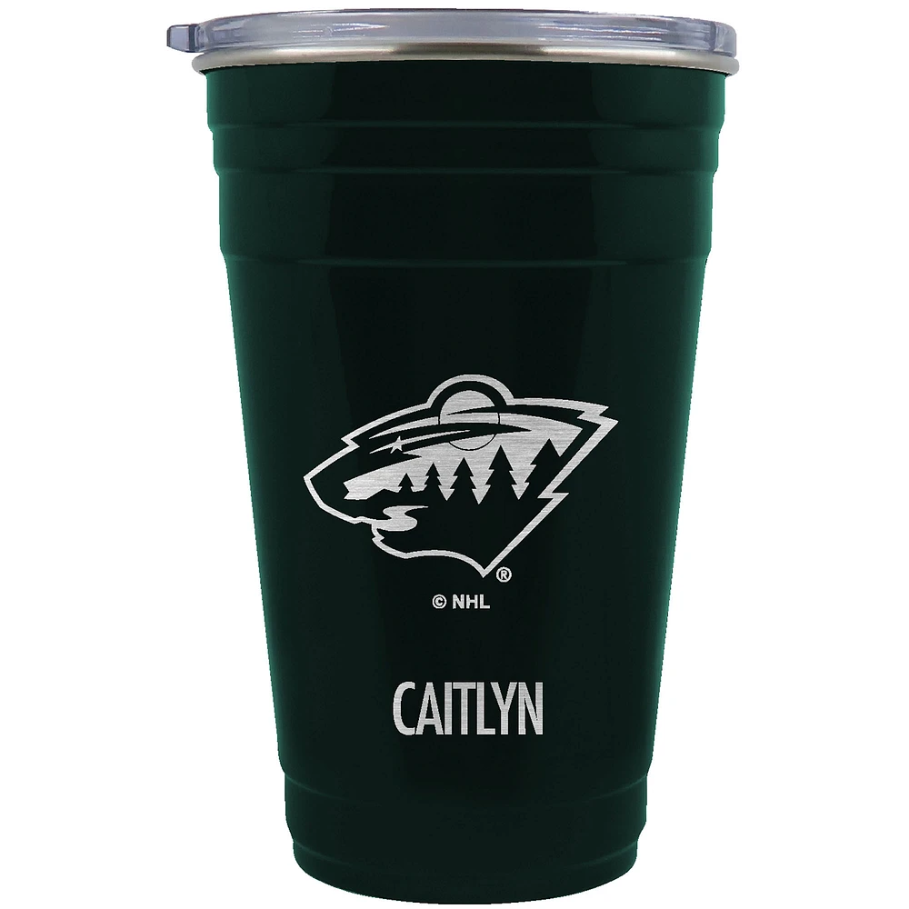 Minnesota Wild Team Logo 22oz. Personalized Tailgater Travel Tumbler