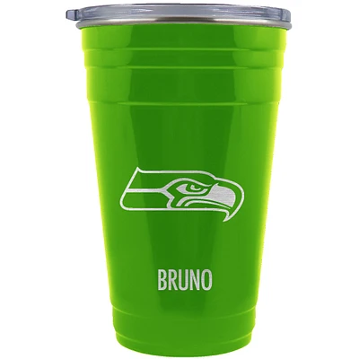 Seattle Seahawks Team Logo 22oz. Personalized Tailgater Travel Tumbler