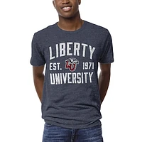 Men's League Collegiate Wear Heather Navy Liberty Flames 1274 Victory Falls T-Shirt