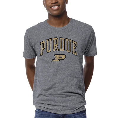 Men's League Collegiate Wear Heather Gray Purdue Boilermakers 1965 Victory Falls T-Shirt