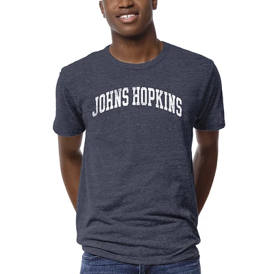 Men's League Collegiate Wear Heather Navy Johns Hopkins Blue Jays 1965 Victory Falls T-Shirt