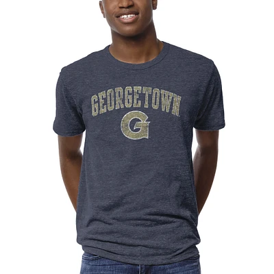 Men's League Collegiate Wear Heather Navy Georgetown Hoyas 1965 Victory Falls T-Shirt