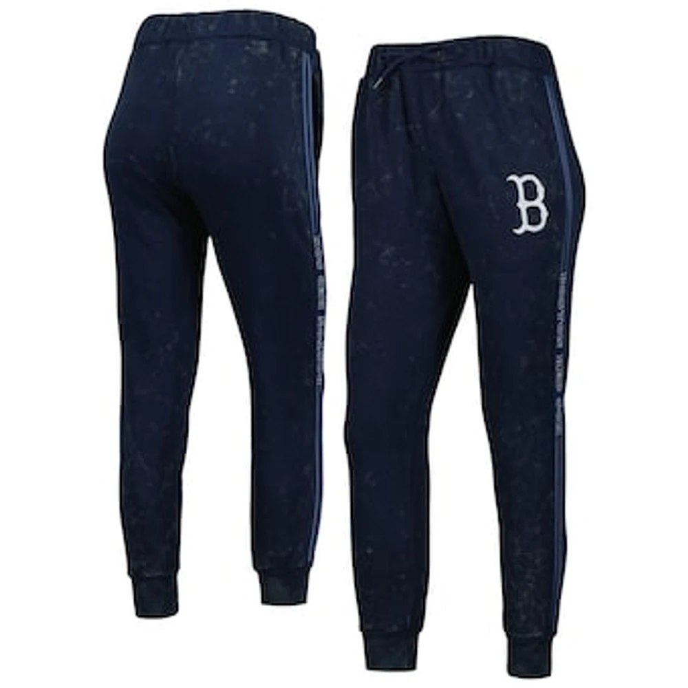 Women's The Wild Collective Navy Boston Red Sox Marble Jogger Pants