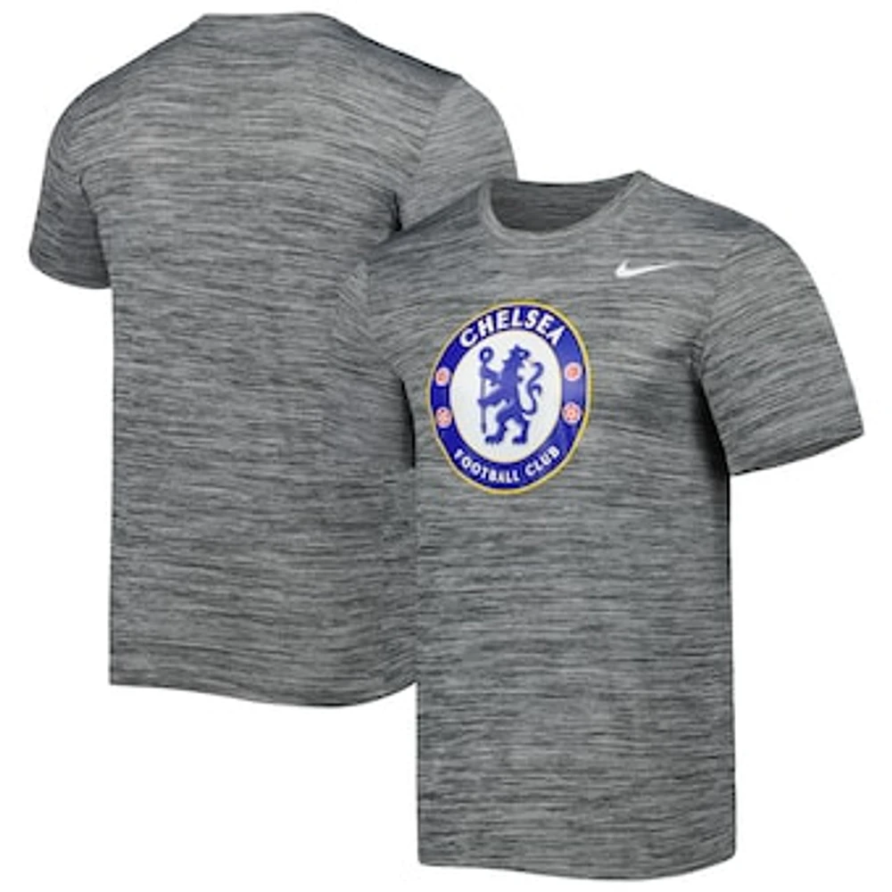 Men's Nike Heather Gray Chelsea Primary Logo Velocity Legend Performance T-Shirt