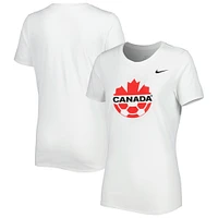 Women's Nike White Canada Soccer Legend Performance T-Shirt