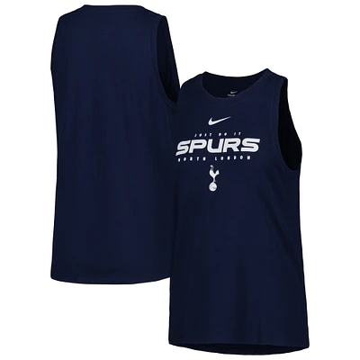 Women's Nike Navy Tottenham Hotspur Lockup Tomboy Performance Tank Top