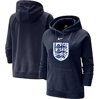 Women's Nike Navy England National Team Varsity Raglan Tri-Blend Pullover Hoodie