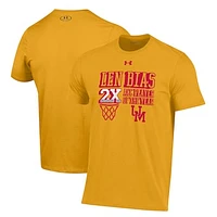 Men's Under Armour Gold Maryland Terrapins Len Bias Performance T-Shirt
