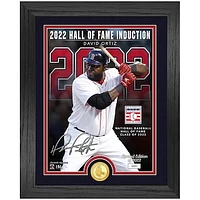 Highland Mint David Ortiz Boston Red Sox - 2022 Hall of Fame Induction 13'' x 16'' Bronze Coin Player Photo Mint