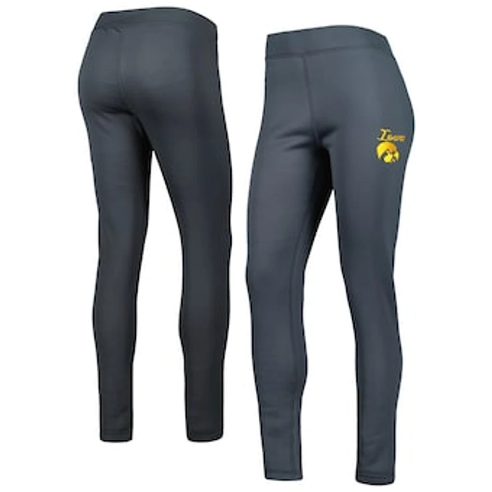 Women's Concepts Sport Charcoal Iowa Hawkeyes Upbeat Sherpa Leggings