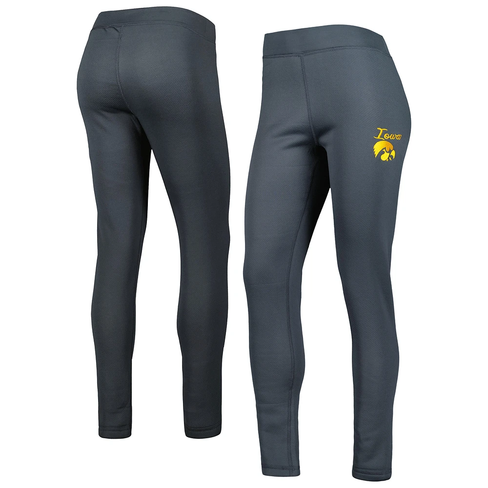 Women's Concepts Sport Charcoal Iowa Hawkeyes Upbeat Sherpa Leggings