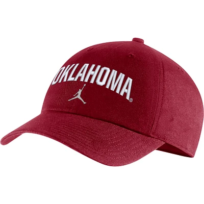 Men's Jordan Brand Crimson Oklahoma Sooners Heritage86 Arch Performance Adjustable Hat