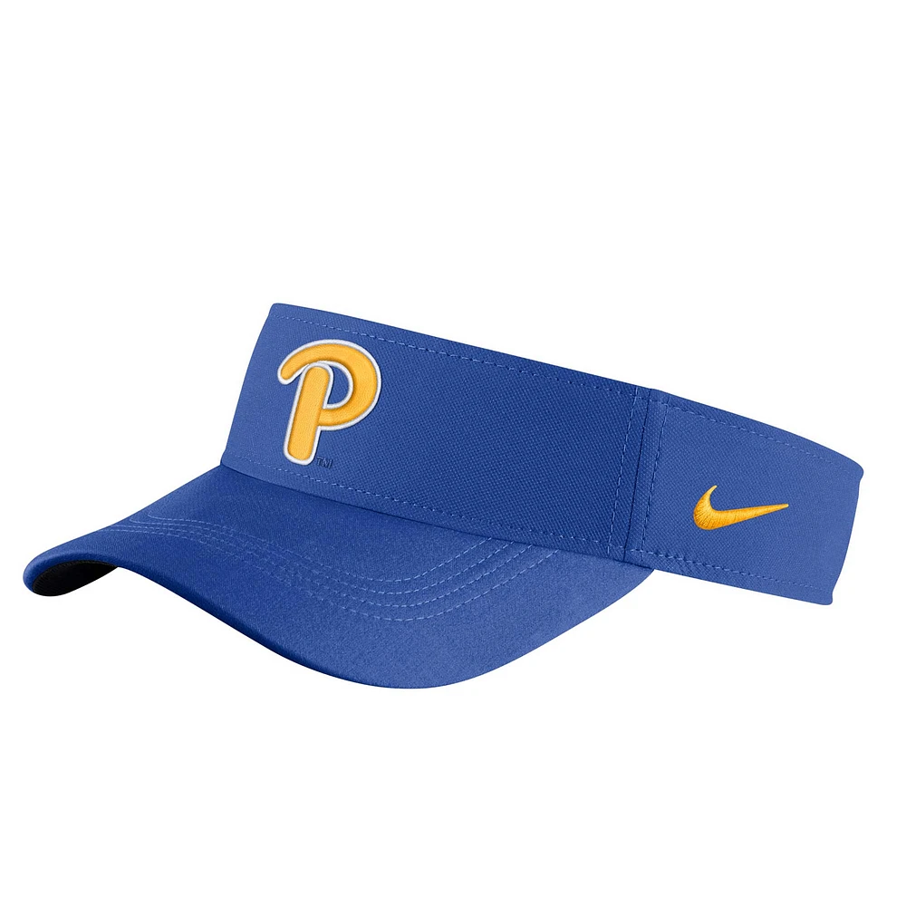 Men's Nike Pitt Panthers Royal Sideline Performance Visor