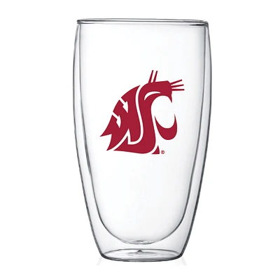 Washington State Cougars 15oz. Double Wall Thermo Glass