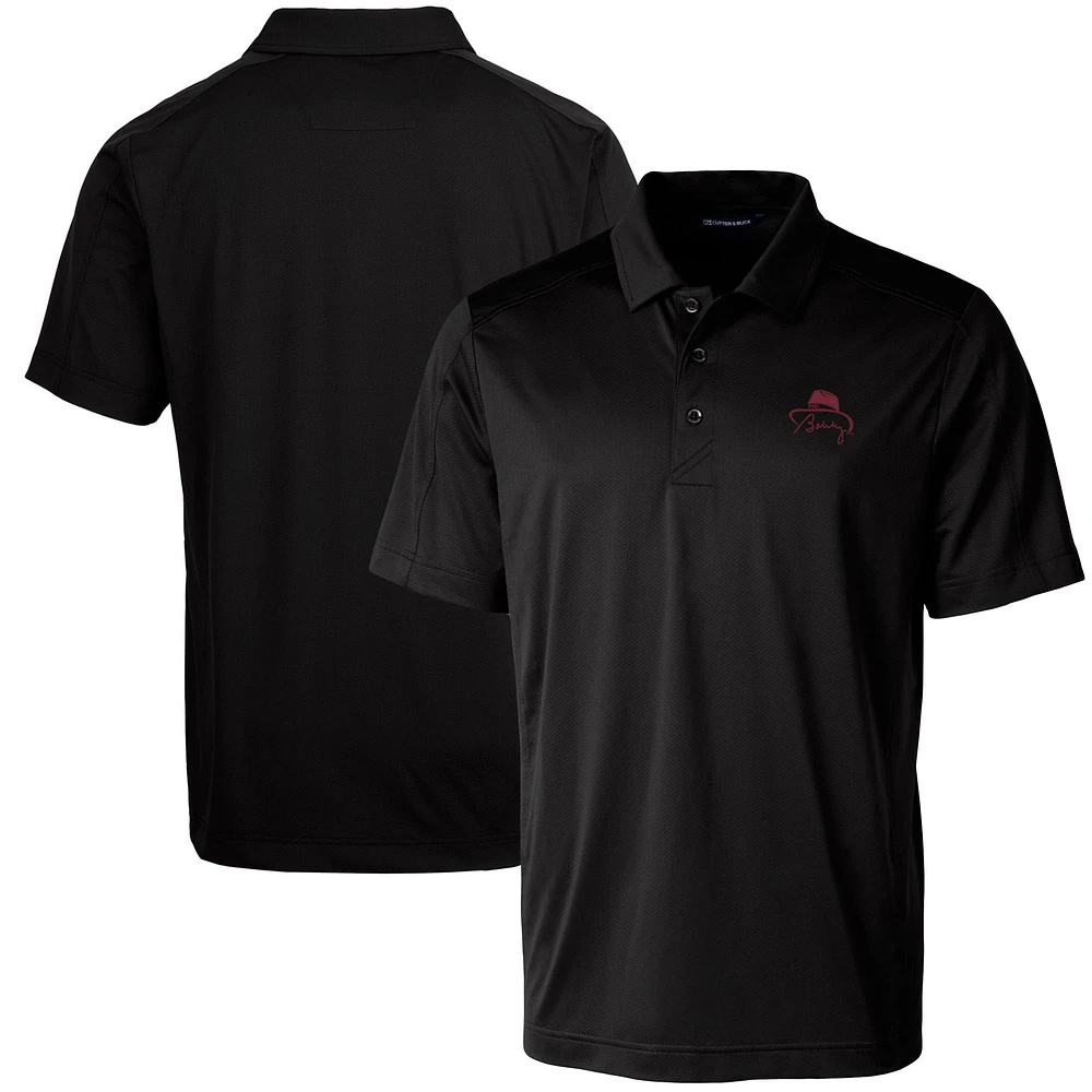 Men's Cutter & Buck Bobby Bowden Black Florida State Seminoles Big & Tall Prospect Textured Stretch DryTec Polo