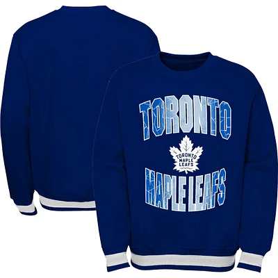 Youth Blue Toronto Maple Leafs Classic Blueliner - Pullover Sweatshirt