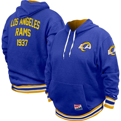 Men's New Era Royal Los Angeles Rams Big & Tall NFL Pullover Hoodie