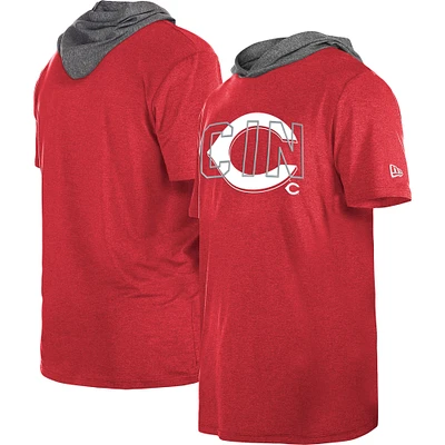 Men's New Era Red Cincinnati Reds Team Hoodie T-Shirt