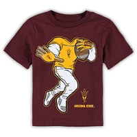 Toddler Maroon Arizona State Sun Devils Stiff Arm T-Shirt