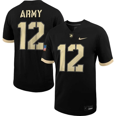 Men's Nike #12 Black Army Knights Untouchable Football Jersey