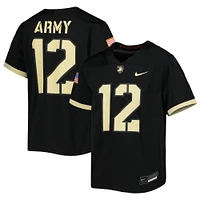 Youth Nike #12 Black Army Knights 1st Armored Division Old Ironsides Untouchable Football Jersey